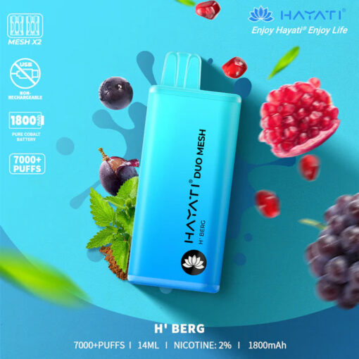 Hayati Duo Mesh 7000 Puffs Disposable Vape Bar Pod Kit - Image 30