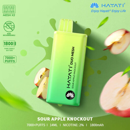 Hayati Duo Mesh 7000 Puffs Disposable Vape Bar Pod Kit - Image 39