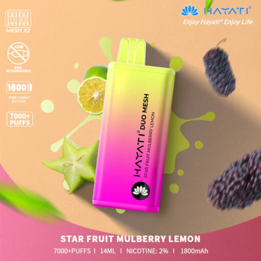 Hayati Duo Mesh 7000 Puffs Disposable Vape Bar Pod Kit - Image 45