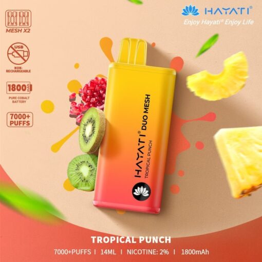 Hayati Duo Mesh 7000 Puffs Disposable Vape Bar Pod Kit - Image 22