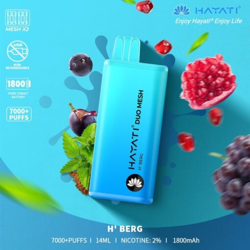 Hayati Duo Mesh 7000 Puffs Disposable Vape Bar Pod Kit - Image 8