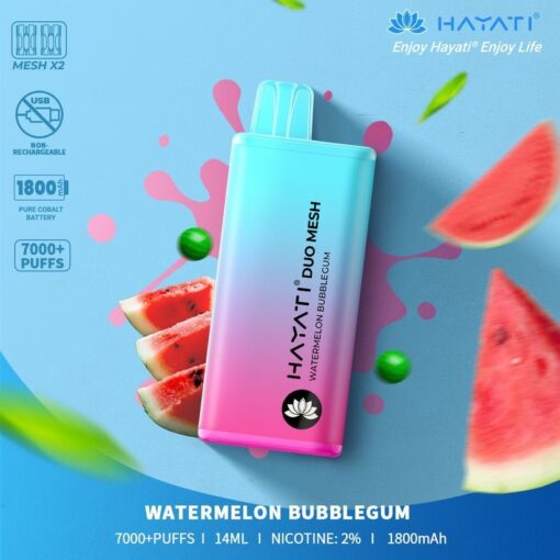 Hayati Duo Mesh 7000 Puffs Disposable Vape Bar Pod Kit - Image 23