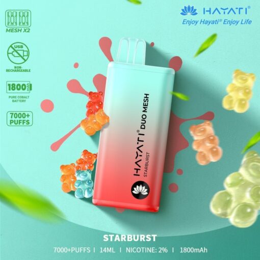 Hayati Duo Mesh 7000 Puffs Disposable Vape Bar Pod Kit - Image 19