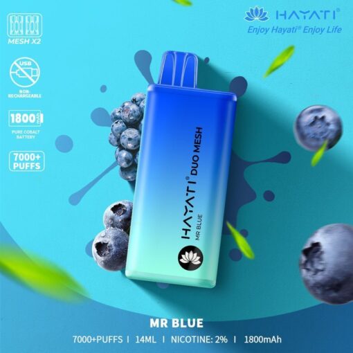 Hayati Duo Mesh 7000 Puffs Disposable Vape Bar Pod Kit - Image 11