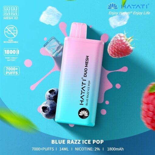 Hayati Duo Mesh 7000 Puffs Disposable Vape Bar Pod Kit - Image 3