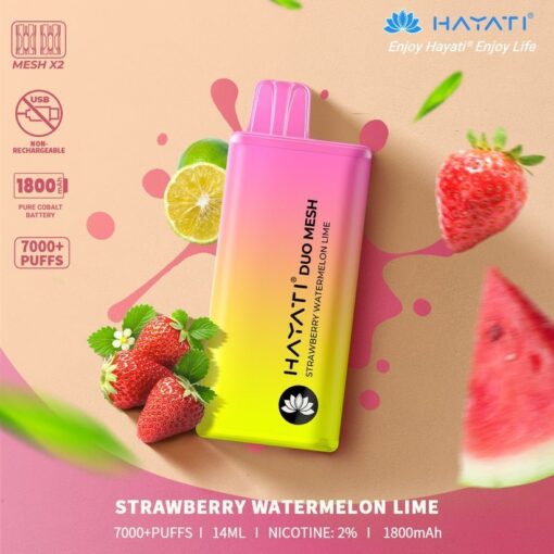 Hayati Duo Mesh 7000 Puffs Disposable Vape Bar Pod Kit - Image 21