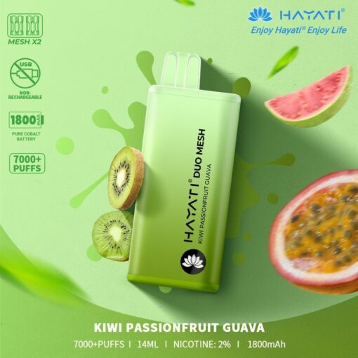 Hayati Duo Mesh 7000 Puffs Disposable Vape Bar Pod Kit - Image 10